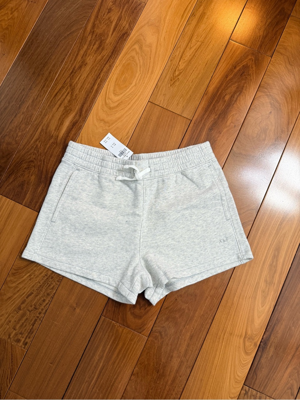 abercrombie kids Light Grey Knit Athletic Shorts